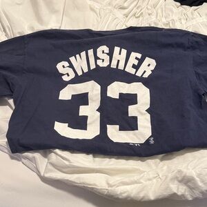 Hanes Navy Tee with White NY Logo